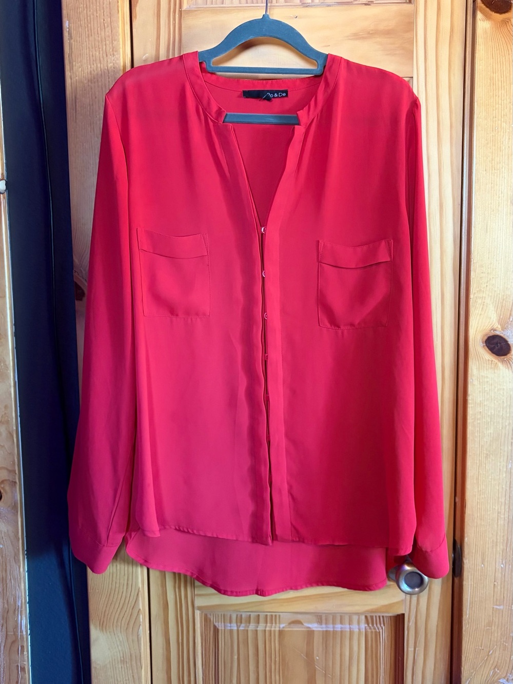 Ro & De Red Blouse